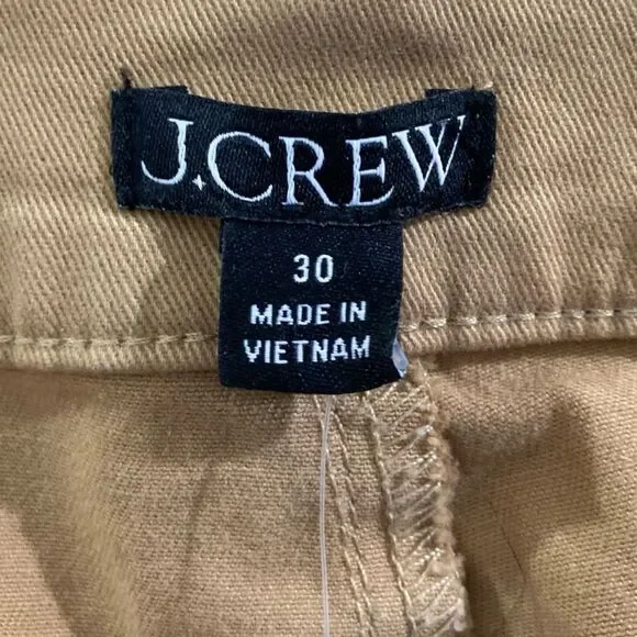 J Crew Sailor Chino Pants Women’s 30 Brown Slim Wide Leg Cropped High Rise - Picture 6 of 11